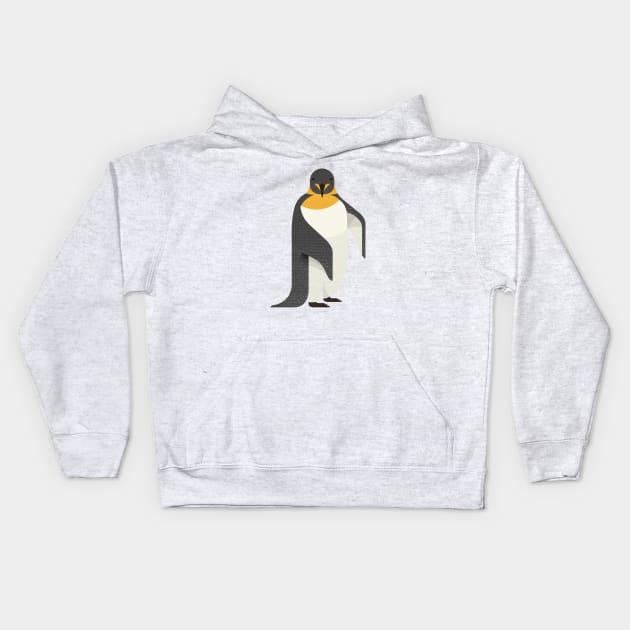 Whimsy Emperor Penguin Kids Hoodie by theprintedsparrow
